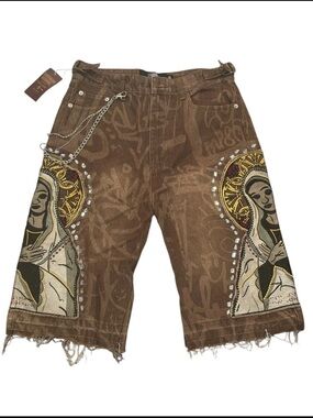 FarFromNormal BROWN VIRGIN MARY
JORTS Men Denim Bermuda Shorts
READ DESCRIPTION